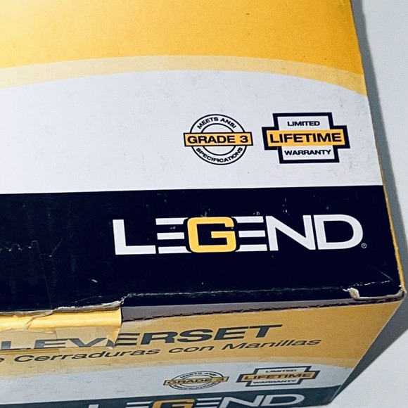 Legend 809125 Wave Style Lever Handle Passage right or left Leverset Grade3 READ - Picture 5 of 9